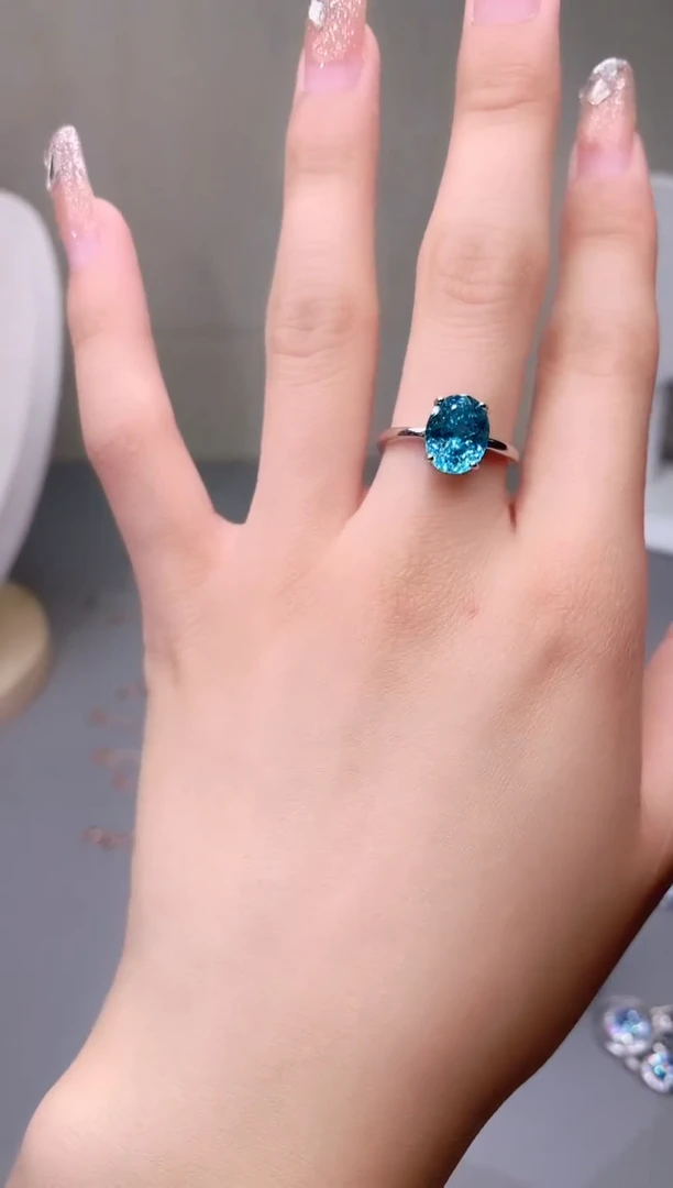 碧玺戒指银S925镶嵌6312415145