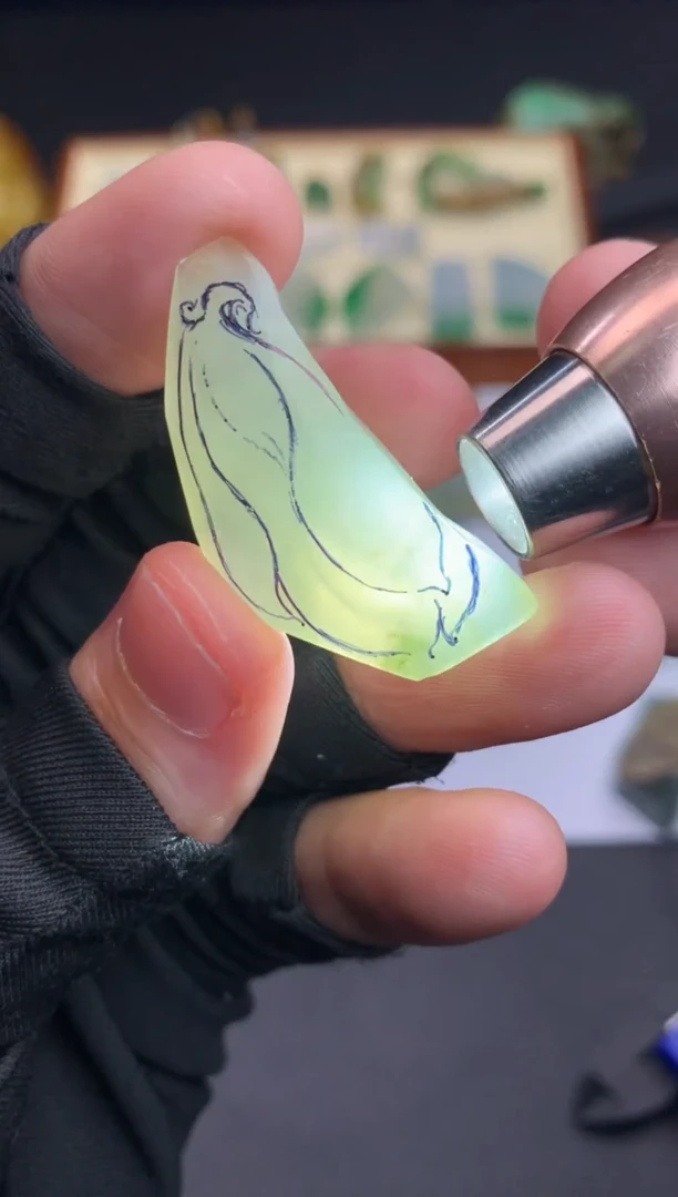 定制翡翠未镶嵌天然翡翠裸石 （含工费）