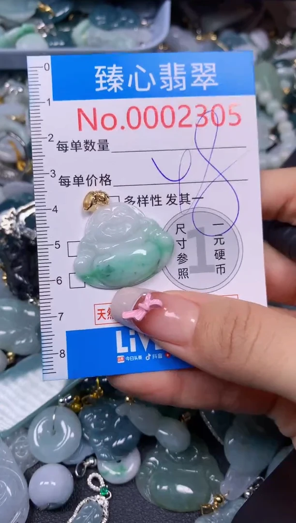 【闪购商品】翡翠颈饰未镶嵌含绳00023