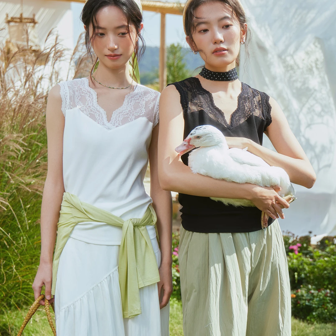 10V765简约修身型简约通勤背心吊带流苏内搭法式打底气质设计师