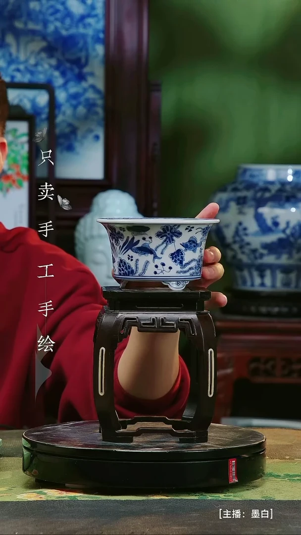 摆件陶景德镇手工手绘陶瓷