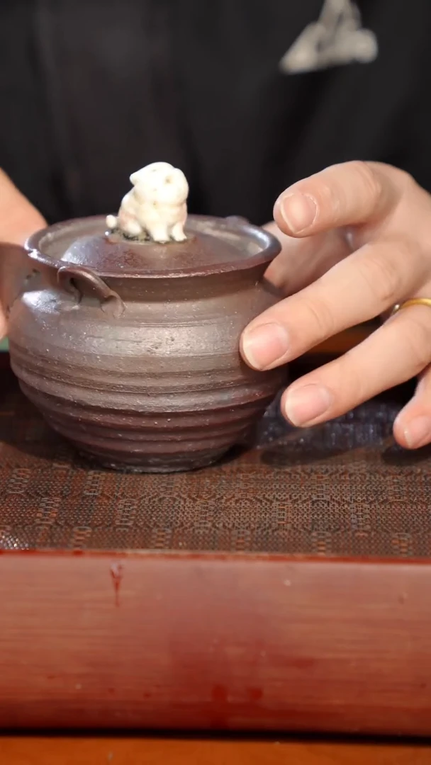 陶瓷奢瓷/瑞寅柴烧茶器（宝瓶）228微瑕