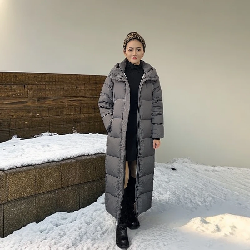 （冰川极寒-40°120mc）95白鹅绒服长款保暖超强防风羽绒服男女同款