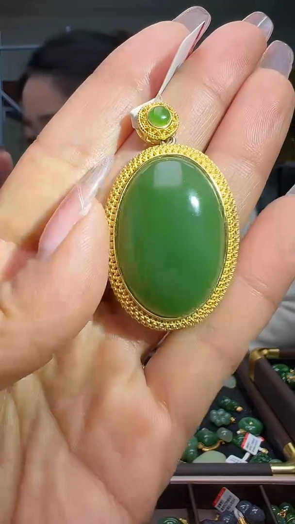 颈饰银S925镶嵌和田玉（多样性发货.发其一)12.25.72