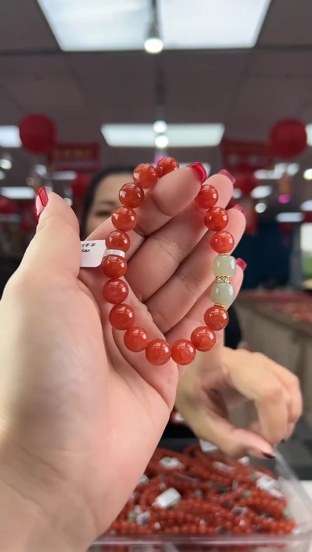 【闪购商品】南红玛瑙珠串未镶嵌多样发其一/710335546