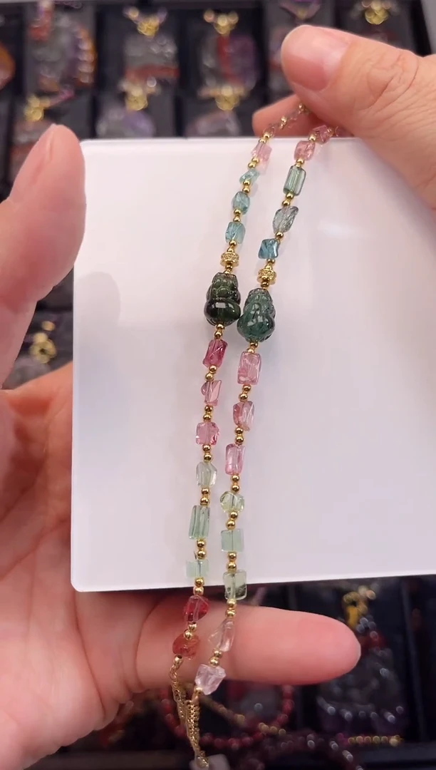 颈饰未镶嵌碧玺【百晶灵儿】定制款多样性发一