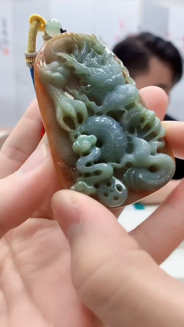 定制翡翠未镶嵌5060bb-毛货挂件95
