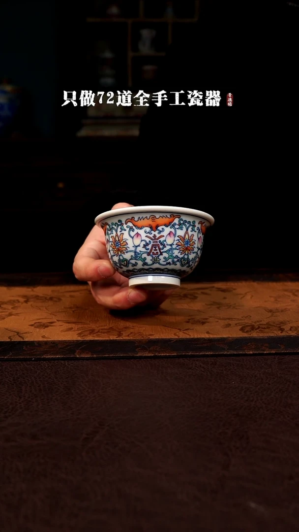 摆件陶景德镇现代手工手绘陶瓷