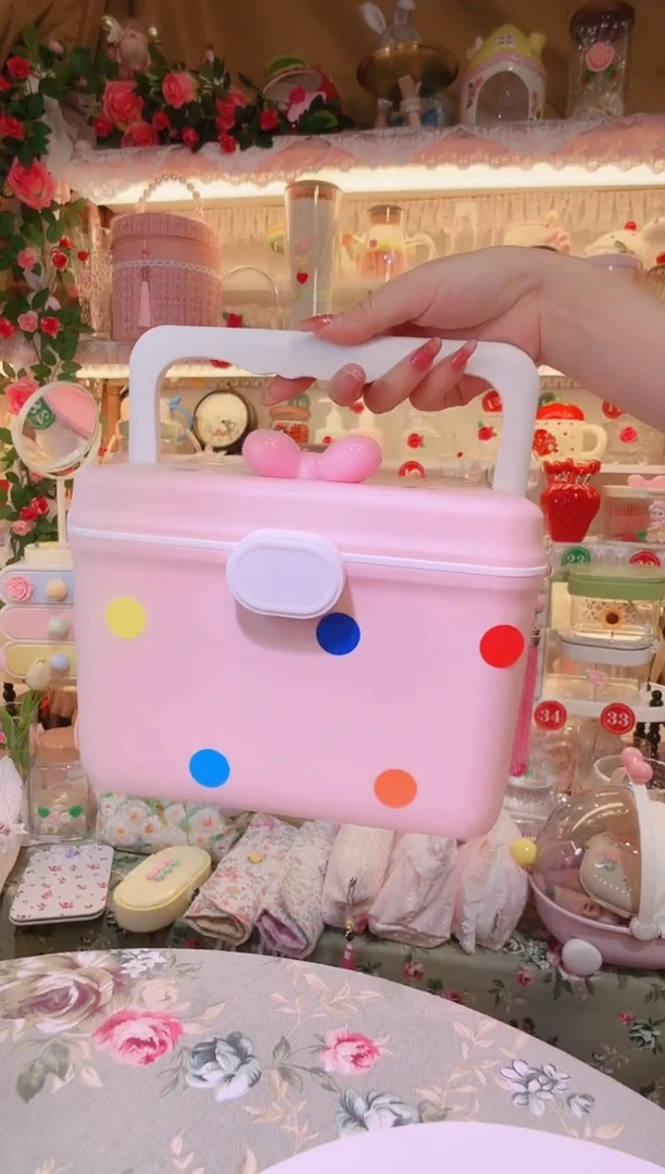便携药箱粉色——手工制作品质好！