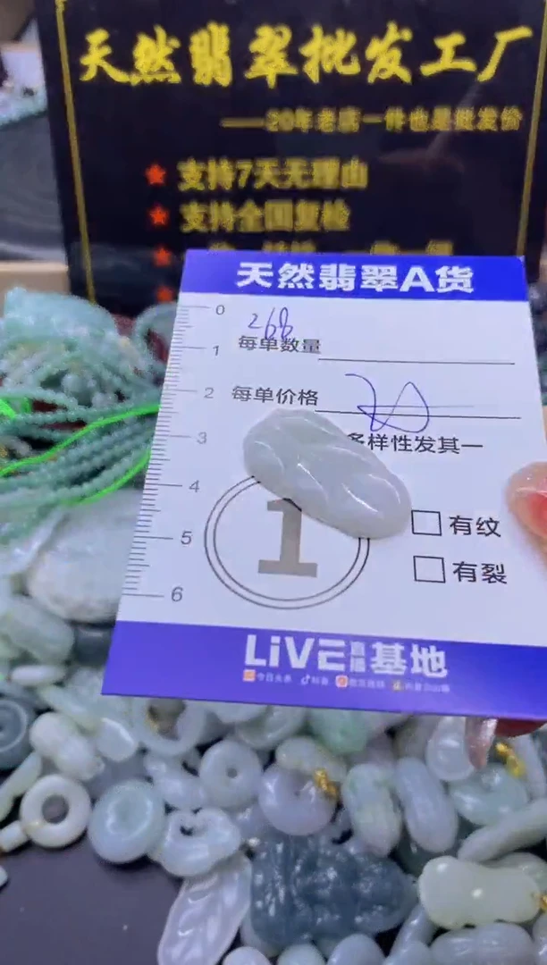颈饰未镶嵌翡翠天然翡翠A货批量多样性发一件