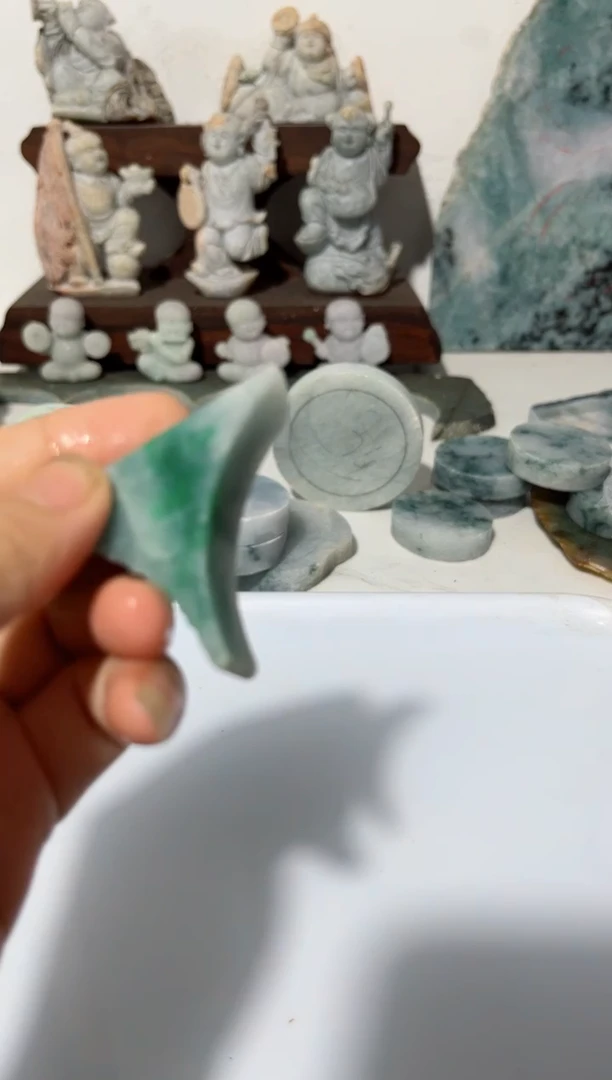 翡翠散珠缅甸翡翠A货6082