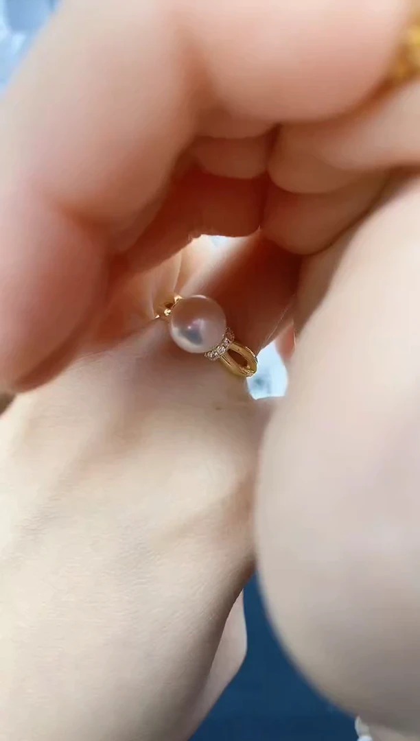 未镶嵌耳饰淡水珍珠jz1017