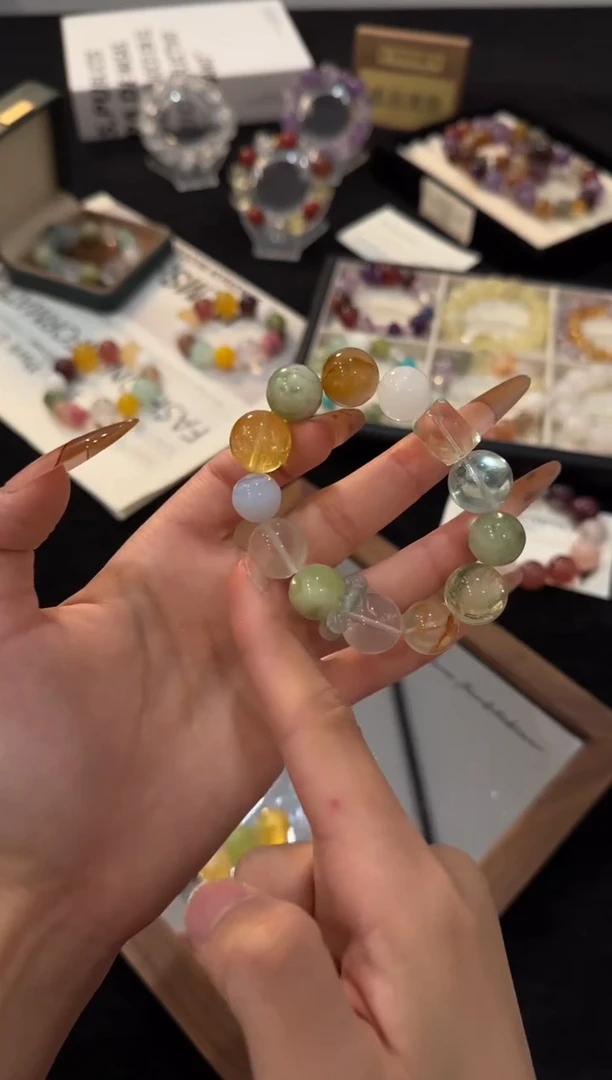 未镶嵌手链水晶芒果普吉岛x2966