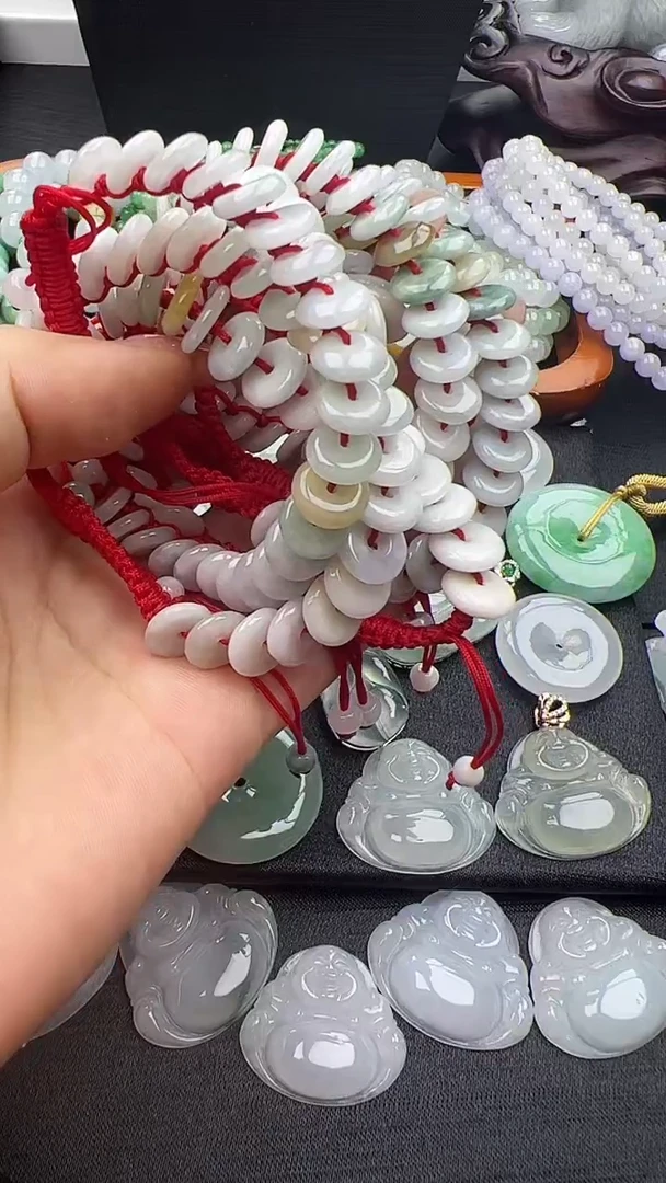 未镶嵌手串翡翠成人款平安扣多样性发其一（不退不换）