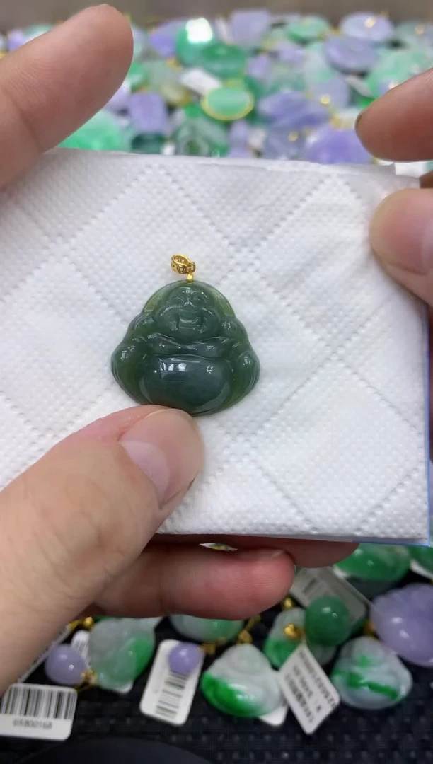 颈饰未镶嵌翡翠天然缅甸翡翠A货