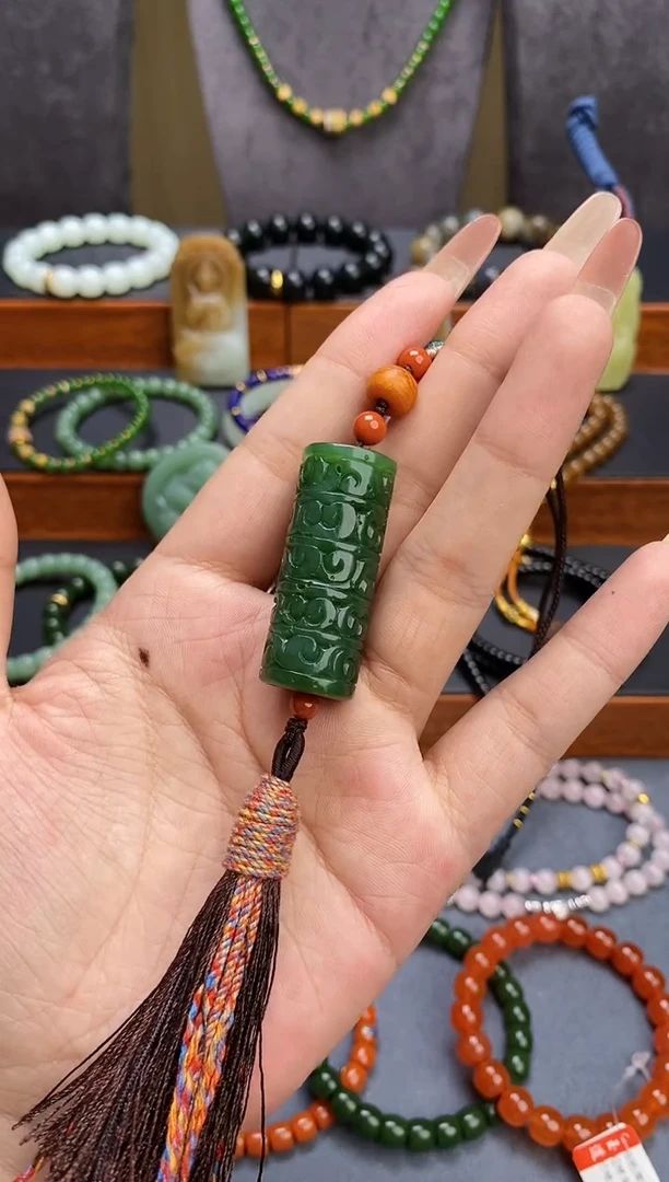 手串未镶嵌和田玉碧玉乐子