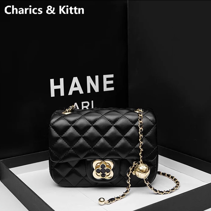 Charics&Kittn女包2025新款链条包时尚秋冬包包真皮单肩包斜挎包