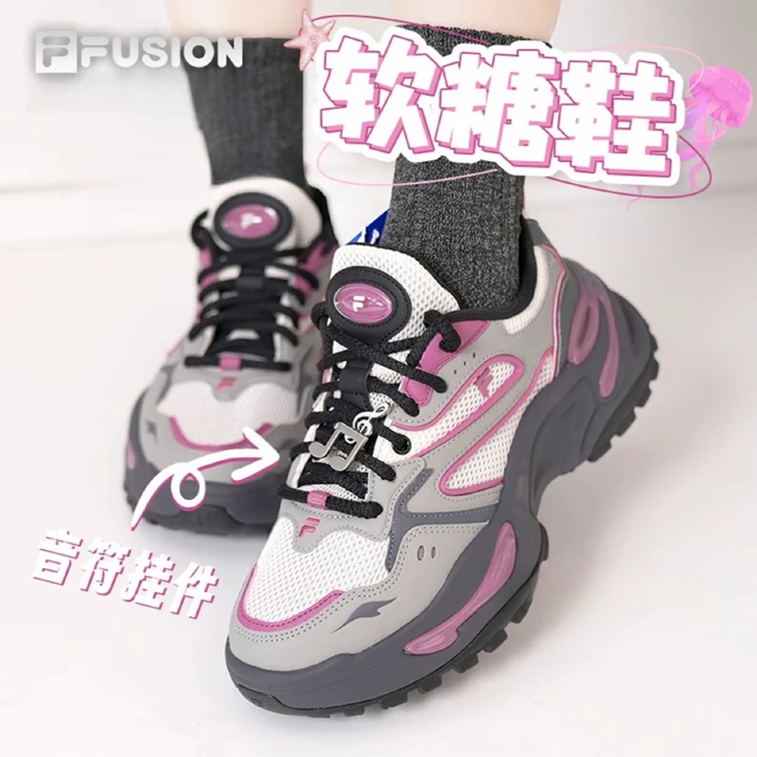 软糖老爹鞋FILA FUSION斐乐潮牌女鞋EVA厚底潮鞋夏T12W521013F