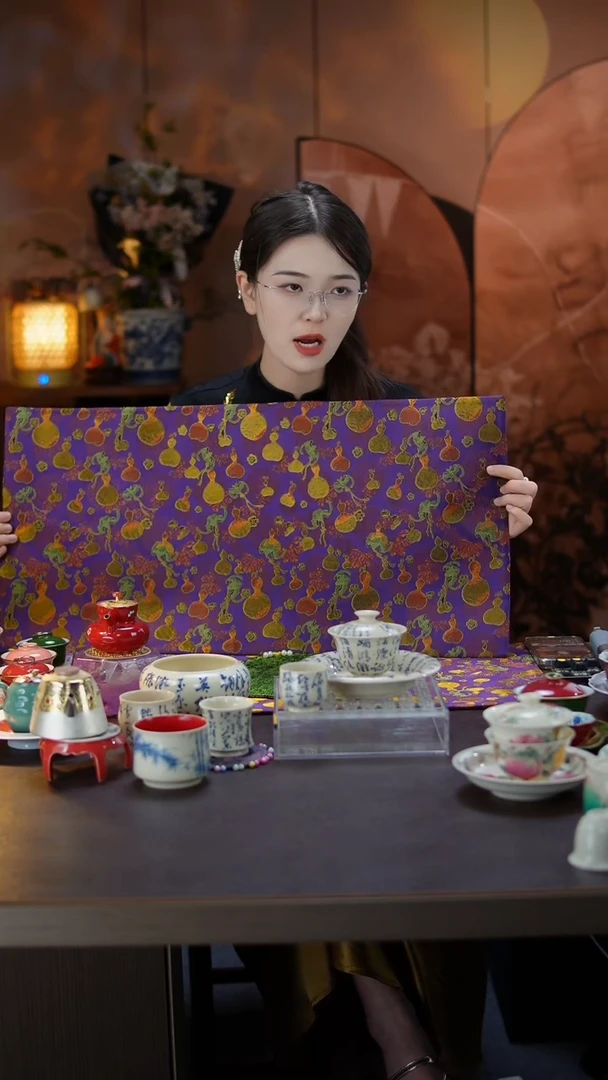 70*35厘米景德镇大乔推荐好物 葫芦刺绣茶席