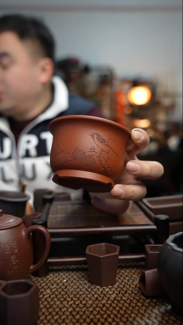 【闪购商品】紫砂花盆長木軒精品紫砂10*6.5