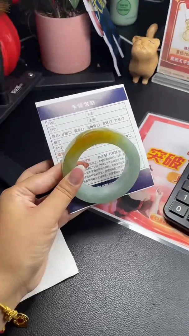 未镶嵌手镯定制翡翠SZHF04DZS