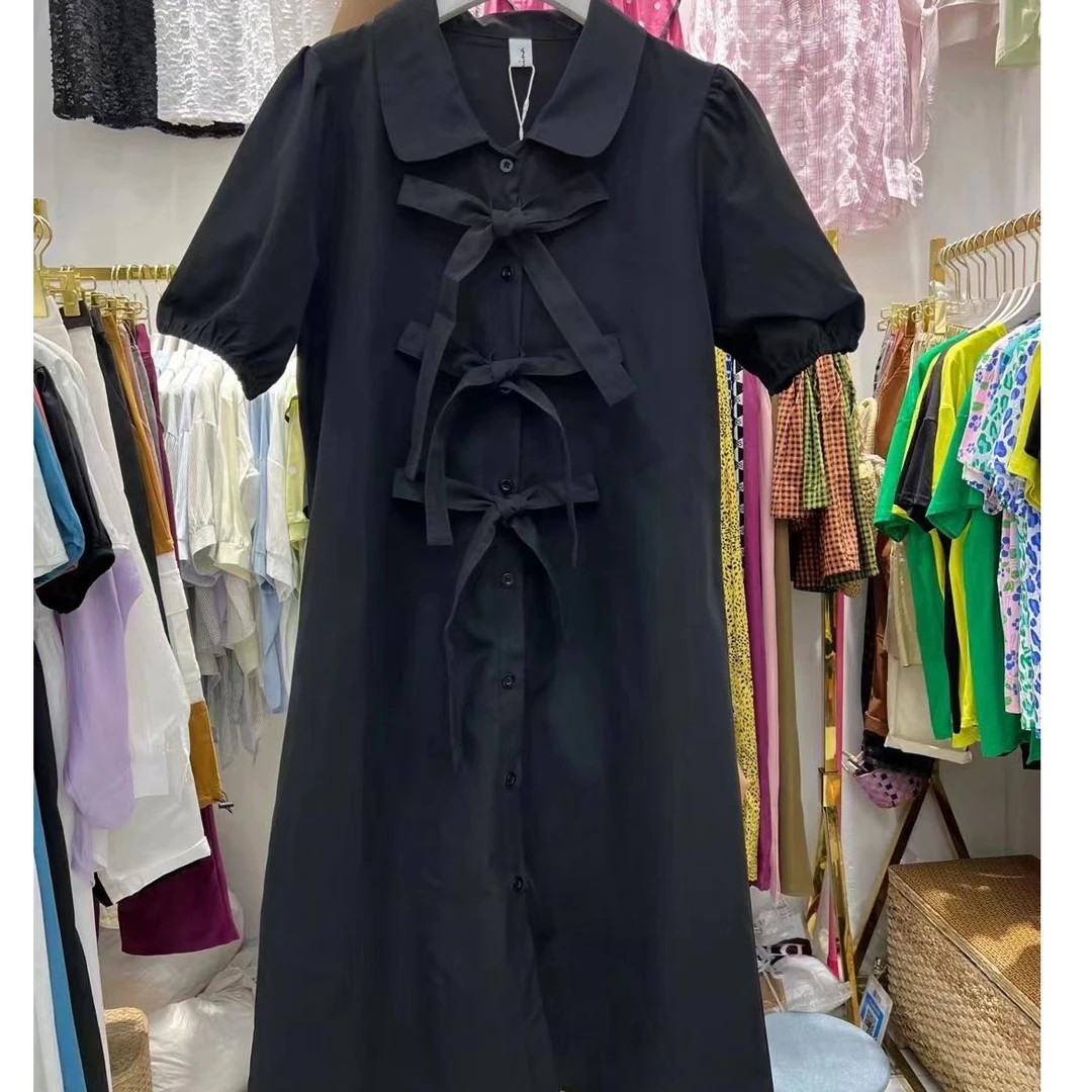 《雨桐精选》初恋蝴蝶结连衣裙-11312