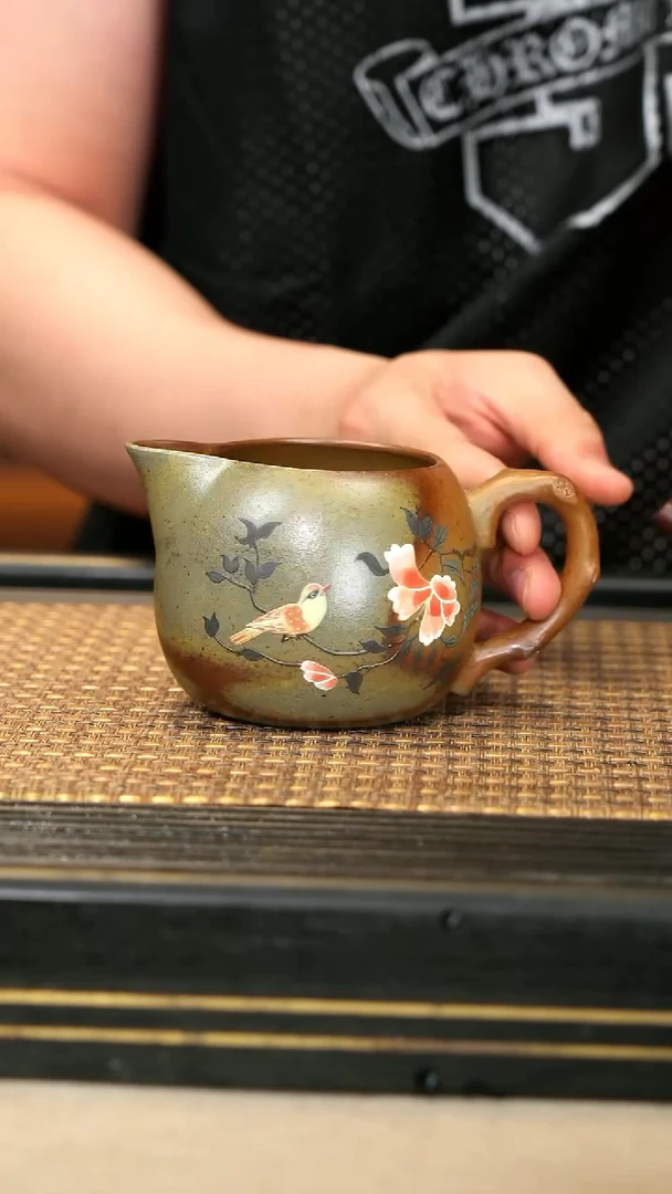 茶壶紫砂12《花鸟·公道》柴烧