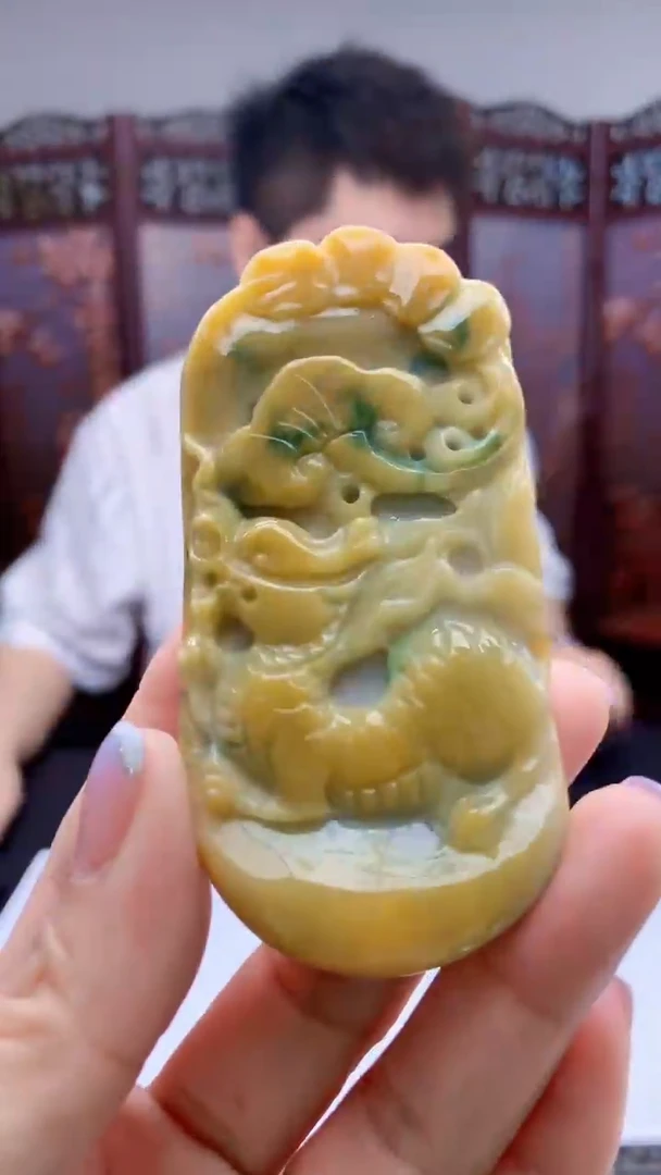 定制翡翠未镶嵌1052jj-毛货挂件29