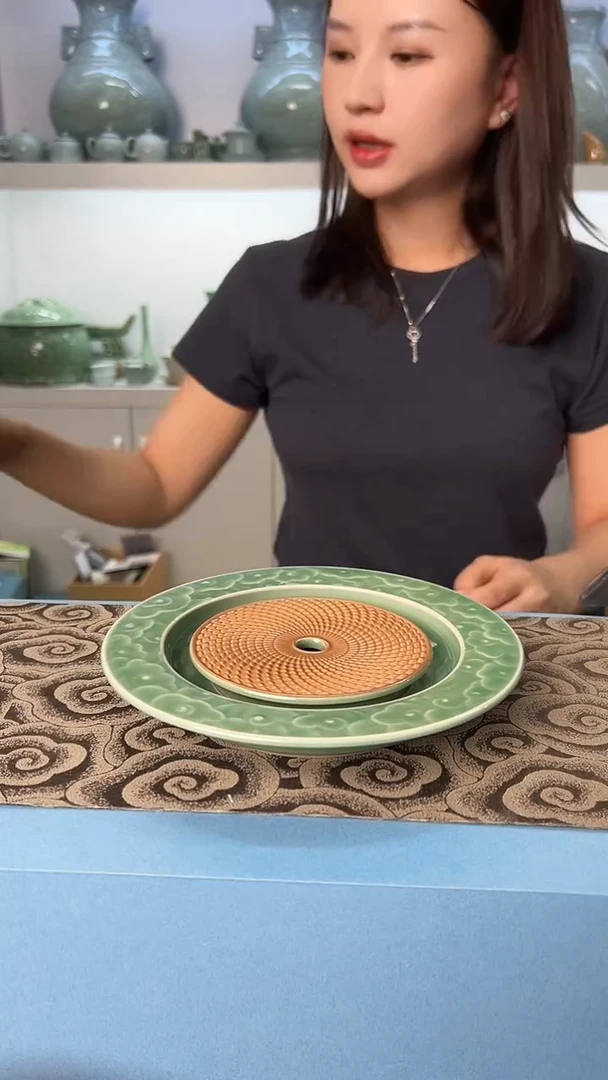 龙泉云间青瓷小米茶器