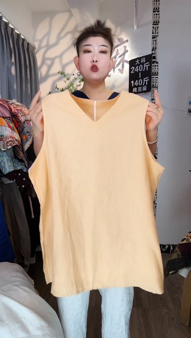 亚麻汉麻苎麻大码女装。