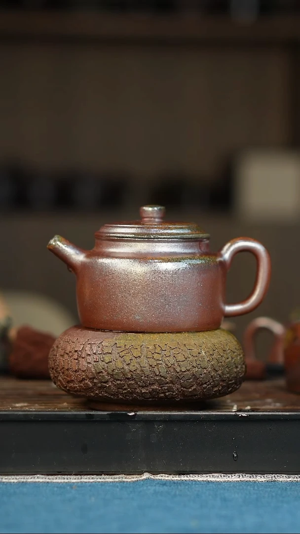 茶壶紫砂蔡**M柴烧紫砂德钟