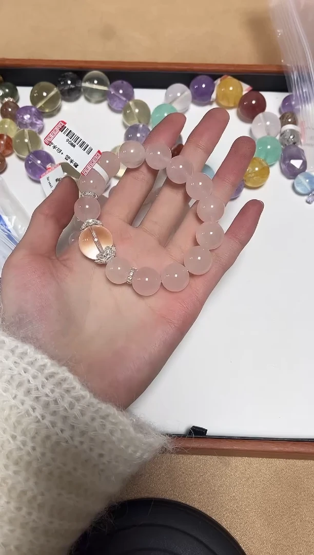 未镶嵌手链水晶11-63粉水晶设计款手链