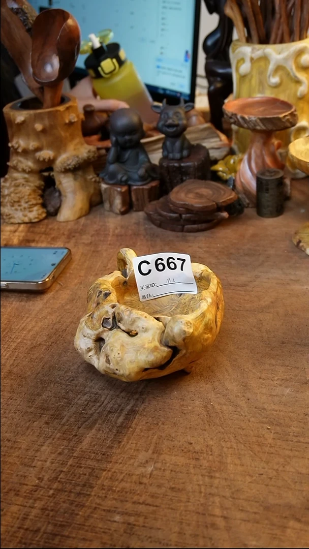 M*C667金丝杜仲置物盘