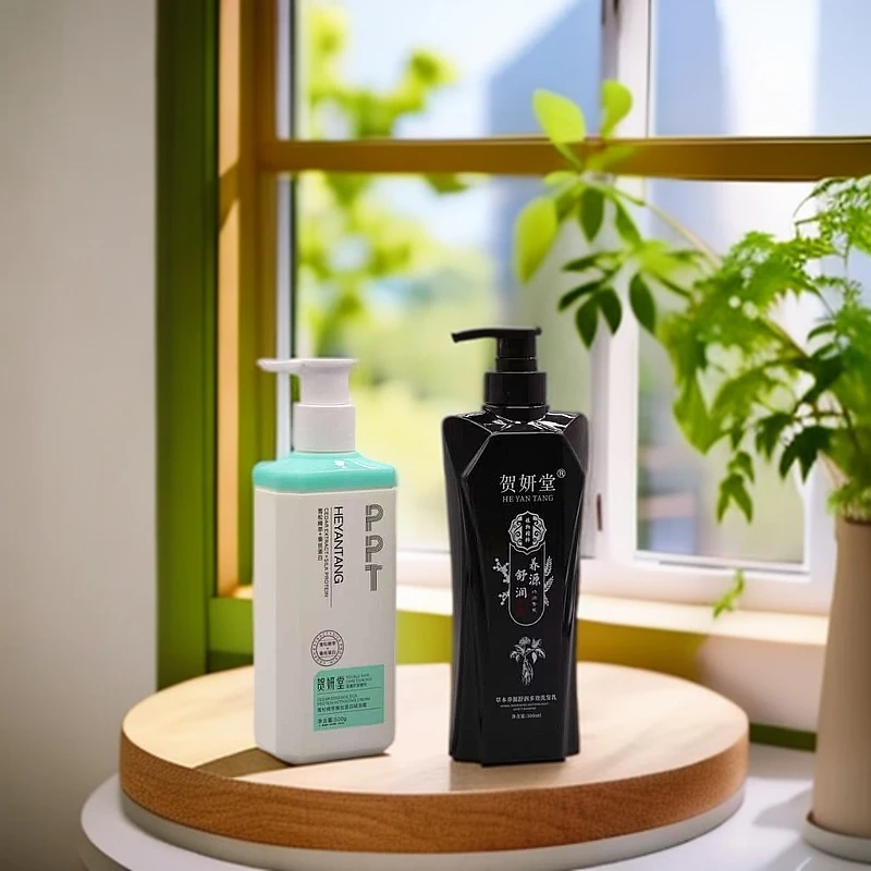 草本养源舒润多效洗发乳搭配雪松精萃蛋白发膜柔顺修护干枯毛躁