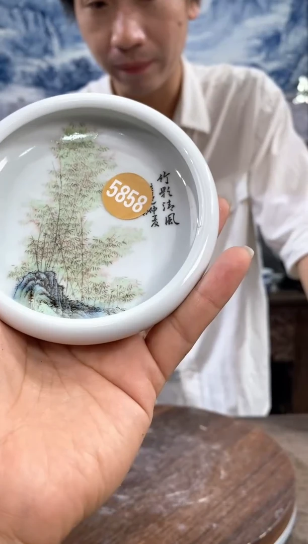 吴义松陶瓷联盟手绘陶瓷编码：5858