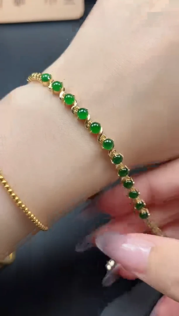 翡翠戒指银S925镶嵌5151-15