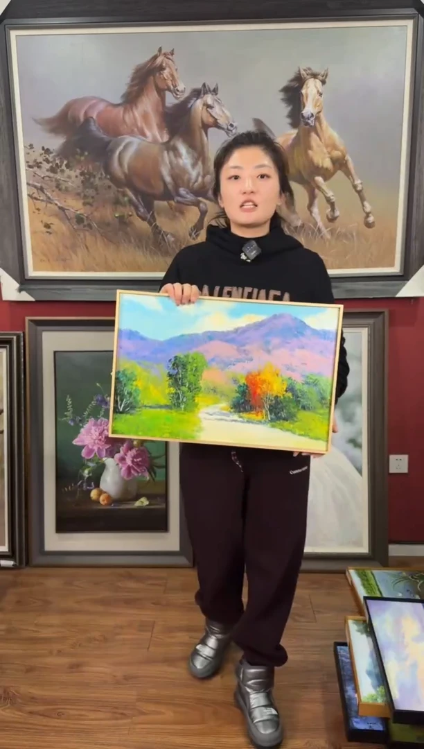 油画【73号】约53*35cm丨朝鲜原创纯手绘孤品油画丨顺丰包邮