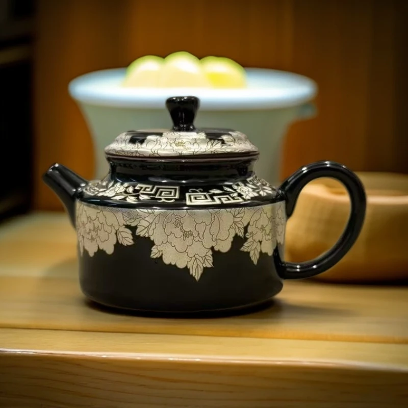 黑釉高端茶壶ZH1478