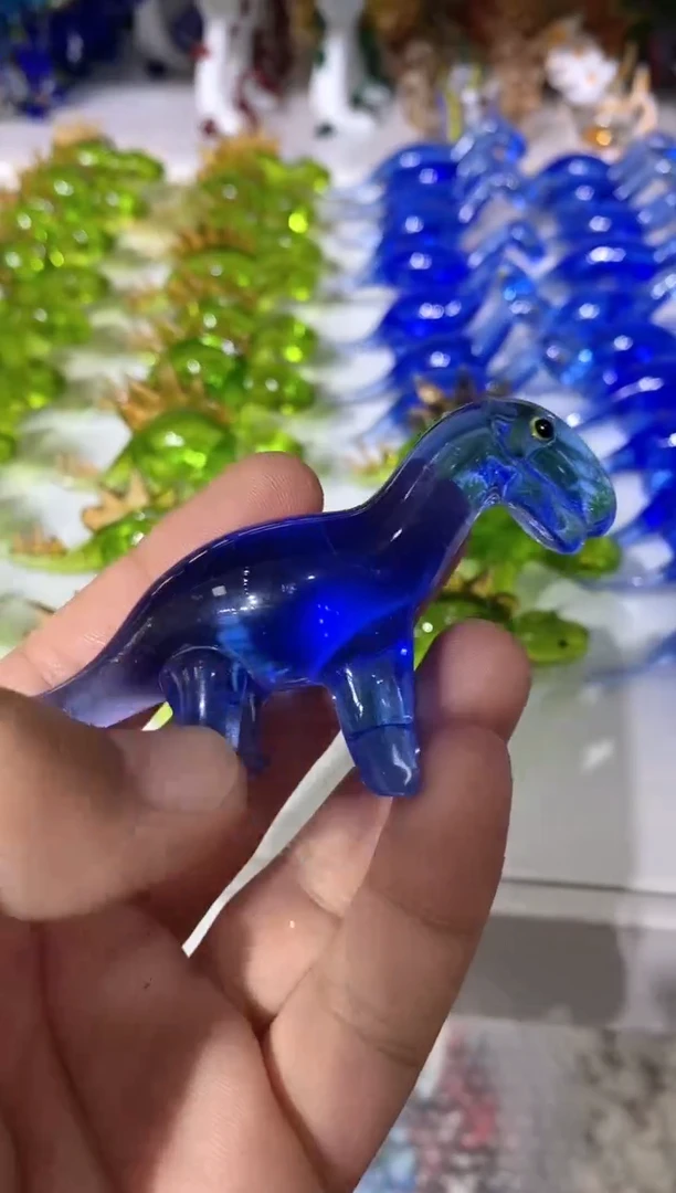 琉璃手工艺品恐龙