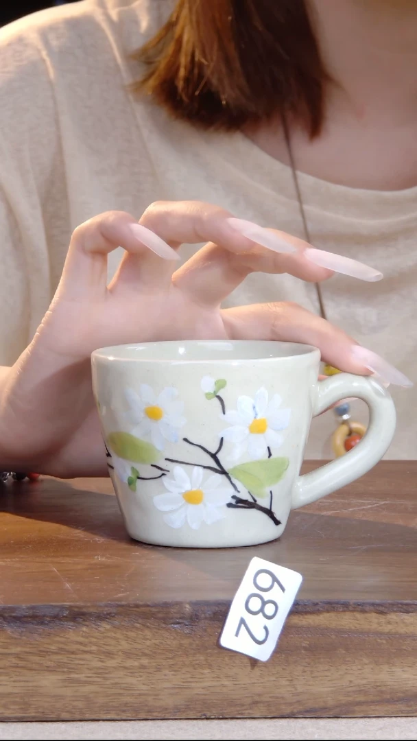 杯子景德镇陶瓷手绘682