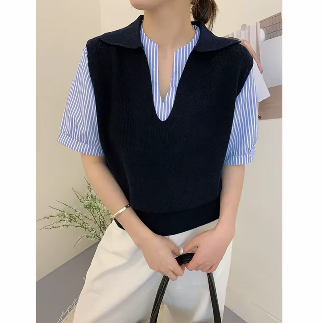 洛尔家~气质百搭边简约上衣 61688