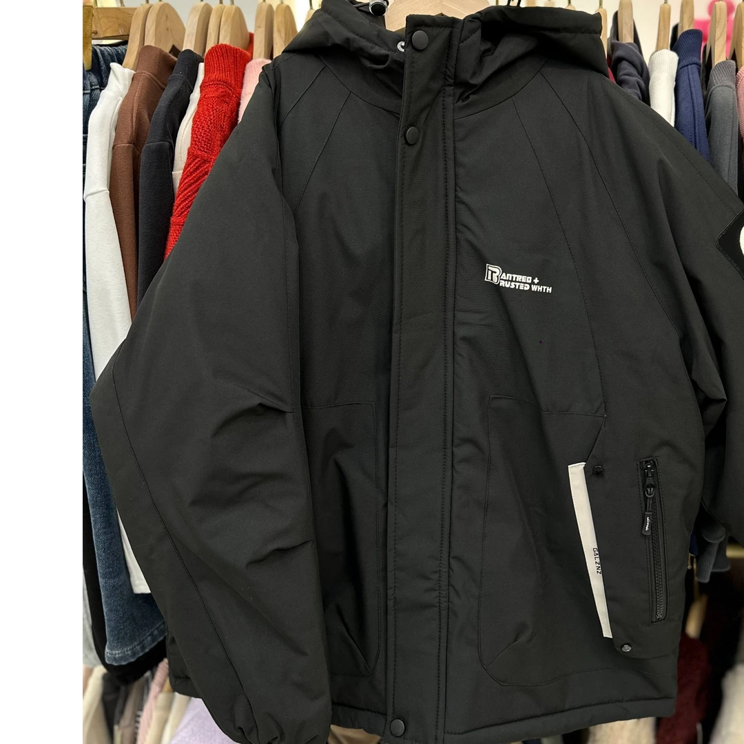 CMW 2024秋冬新款韩版洋气带帽加毛加厚外套 43110