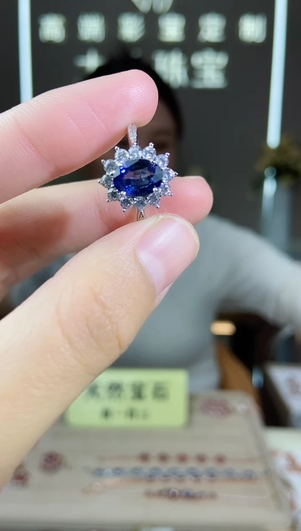 【闪购商品】蓝宝石手饰银S925镶嵌手饰