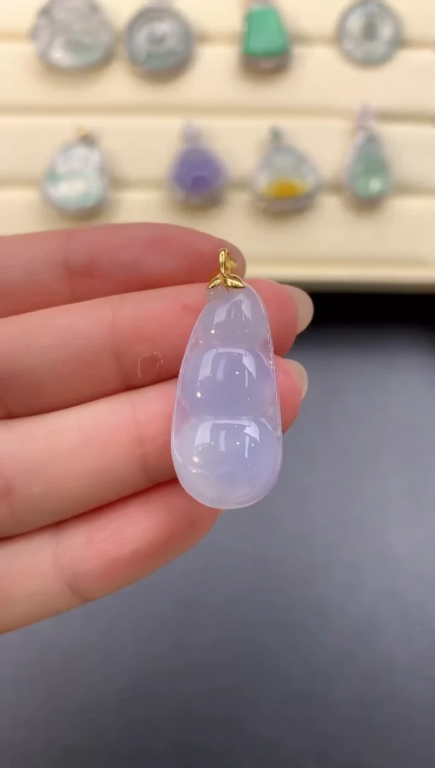 【闪购商品】翡翠颈饰18K金镶嵌X179