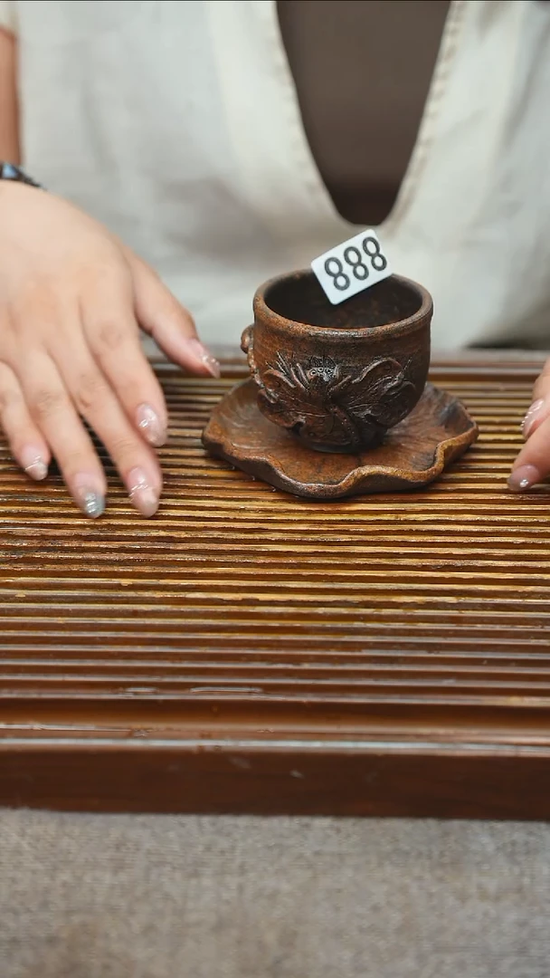 万古烧粗陶手工茶具+