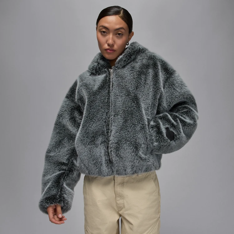 NIKE/耐克【可自提】官方正品AJ女款黑灰色运动休闲外套 HV0294-077