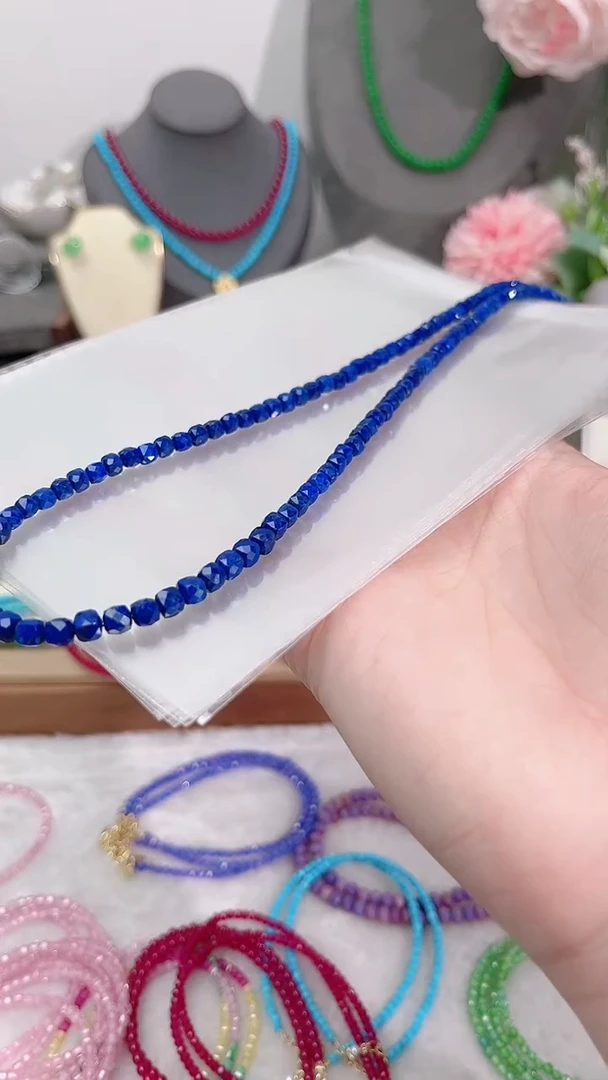 银S925镶嵌青金石颈饰多样性选其一199