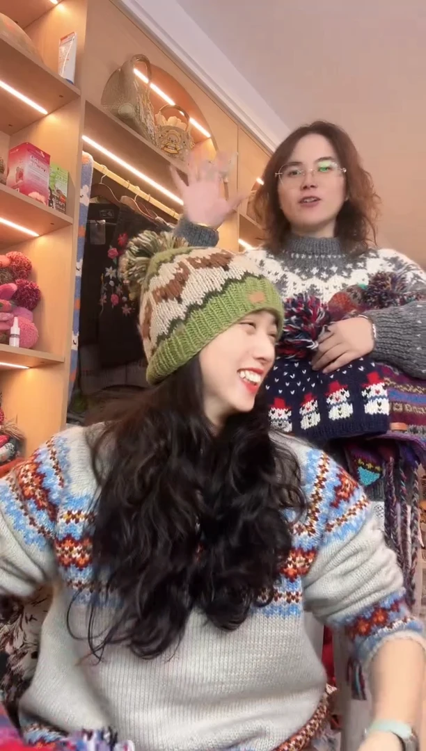 羊毛美利奴像素狐狸单球帽