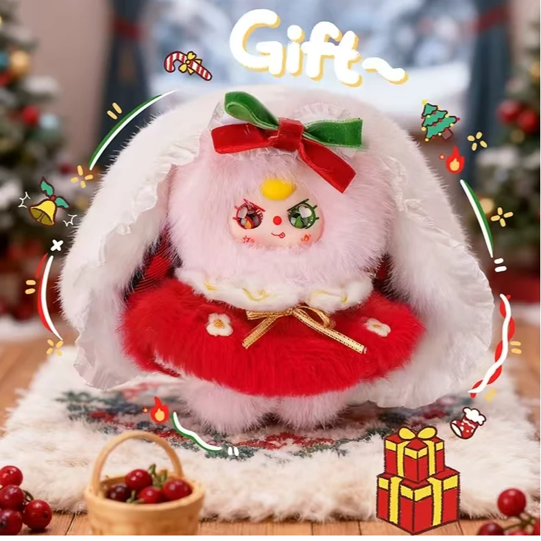 娃三岁冬日系列可爱毛绒潮玩盲盒挂件礼物