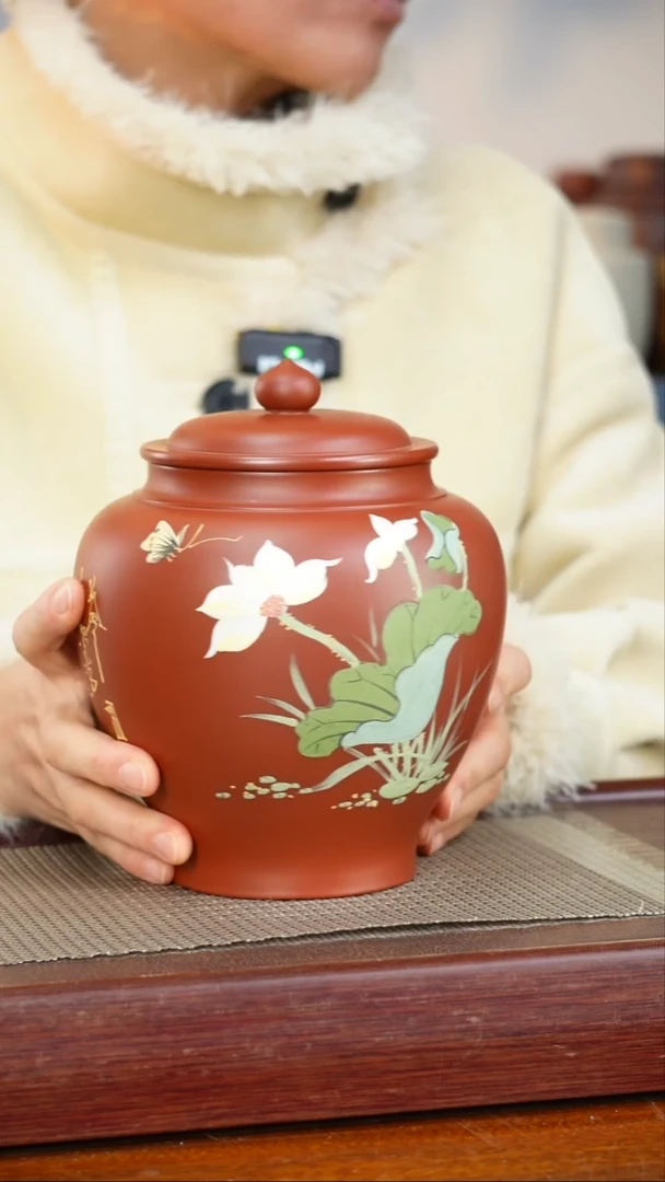 宜兴原矿紫砂茶叶罐